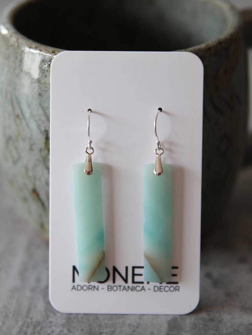 Lagoon Light II | Amazonite and Sterling Earrings